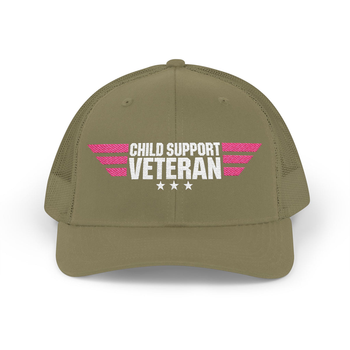Embroidered Trucker Cap — Retro Winged Logo Snapback