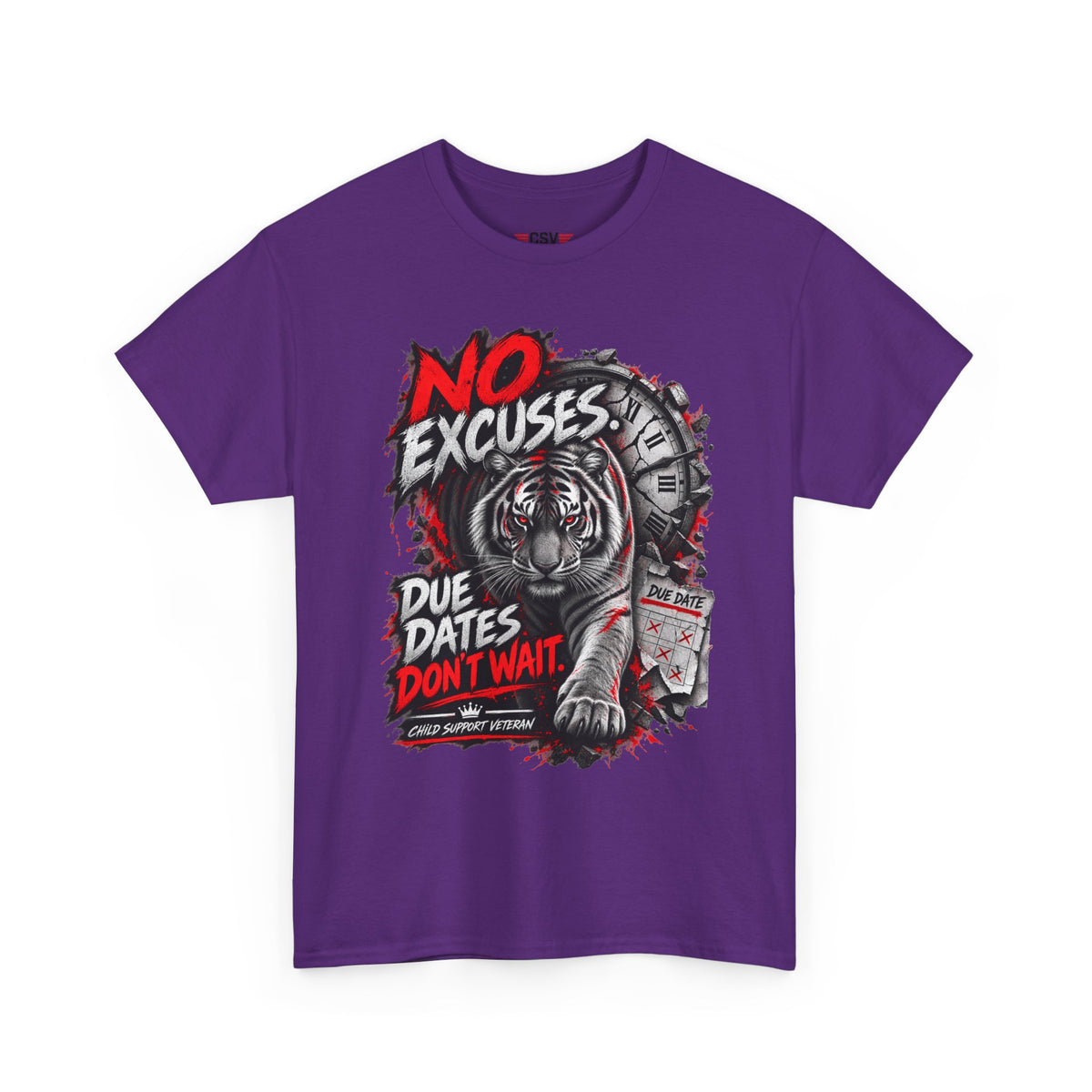 NO EXCUSES Unisex Heavy Cotton Tee