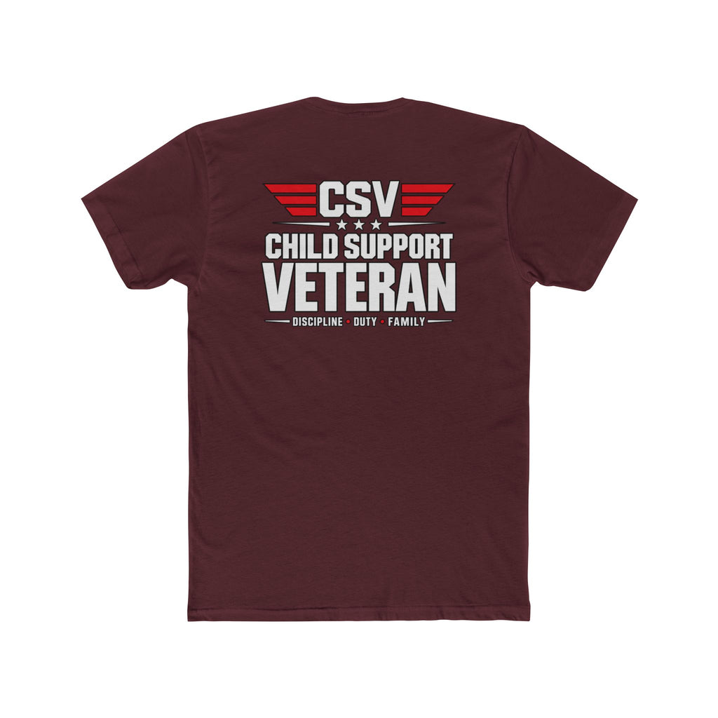 Still Standing Child Support Veteran T-Shirt — Patriotic CSV Tee