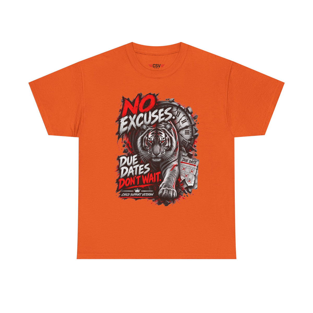 NO EXCUSES Unisex Heavy Cotton Tee