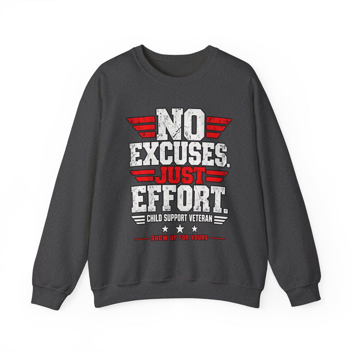 Child Support Veteran Crewneck Sweatshirt — CSV Emblem Pullover