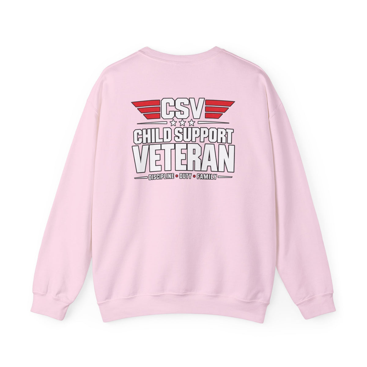 Child Support Veteran Crewneck Sweatshirt — CSV Emblem Pullover