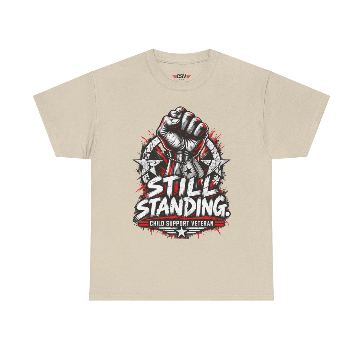 Still Standing Child Support Veteran T‑Shirt