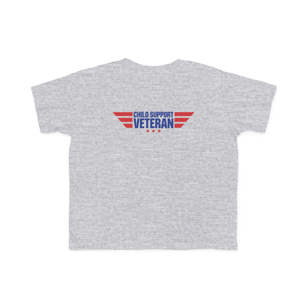 Toddler Tee - "My Dad Child Support Veteran" Patriotic Military Kids Shirt