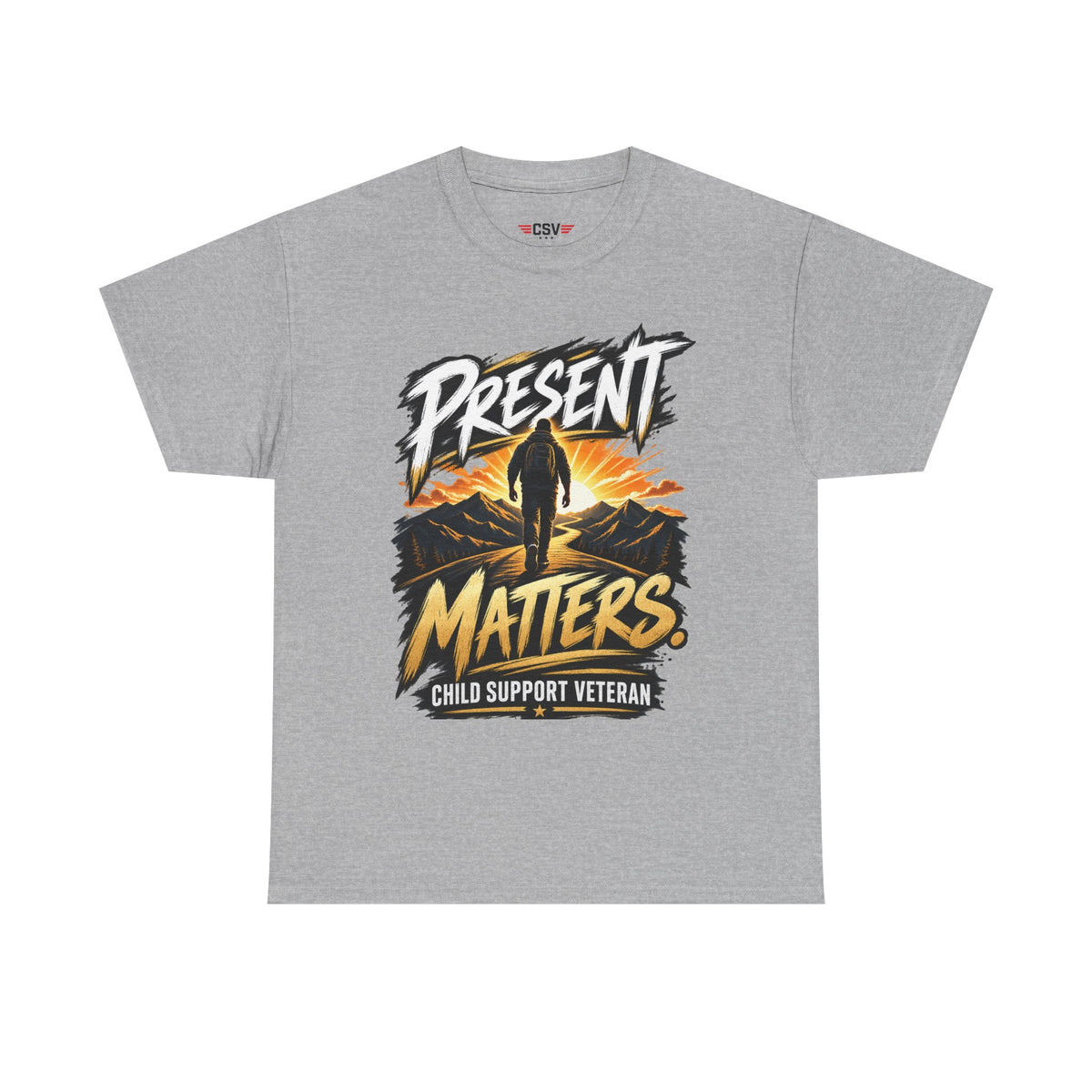 Present Matters T-Shirt – Child Support Veteran Tribute Tee