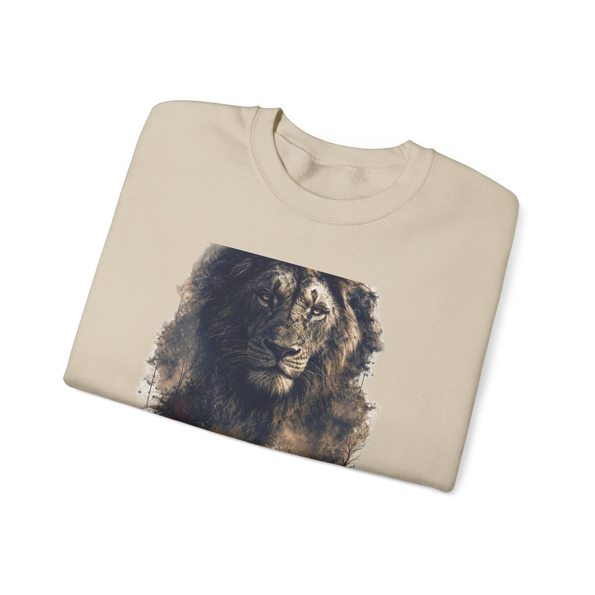 Crewneck Sweatshirt — Child Support Veteran Lion Graphic