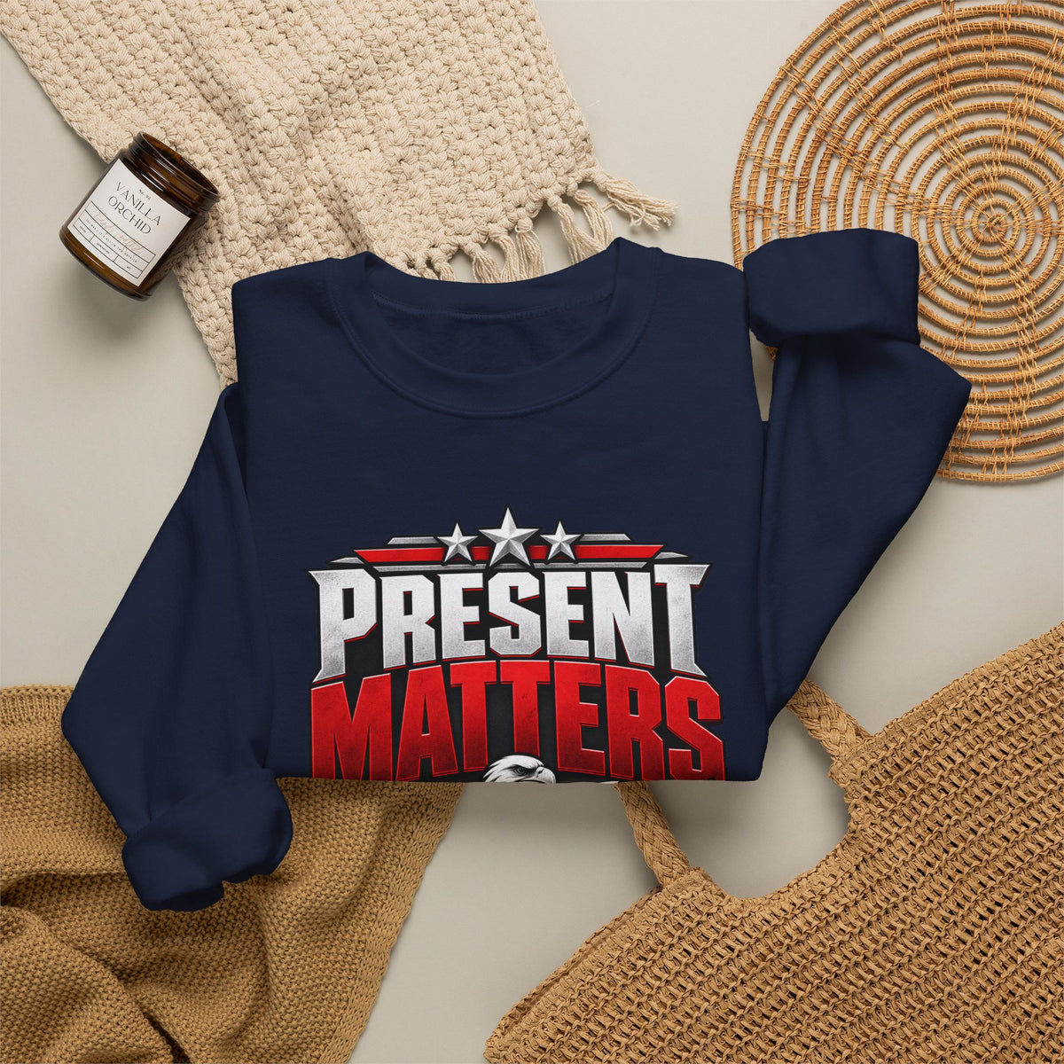 Child Support Veteran Crewneck Sweatshirt — CSV Emblem Pullover
