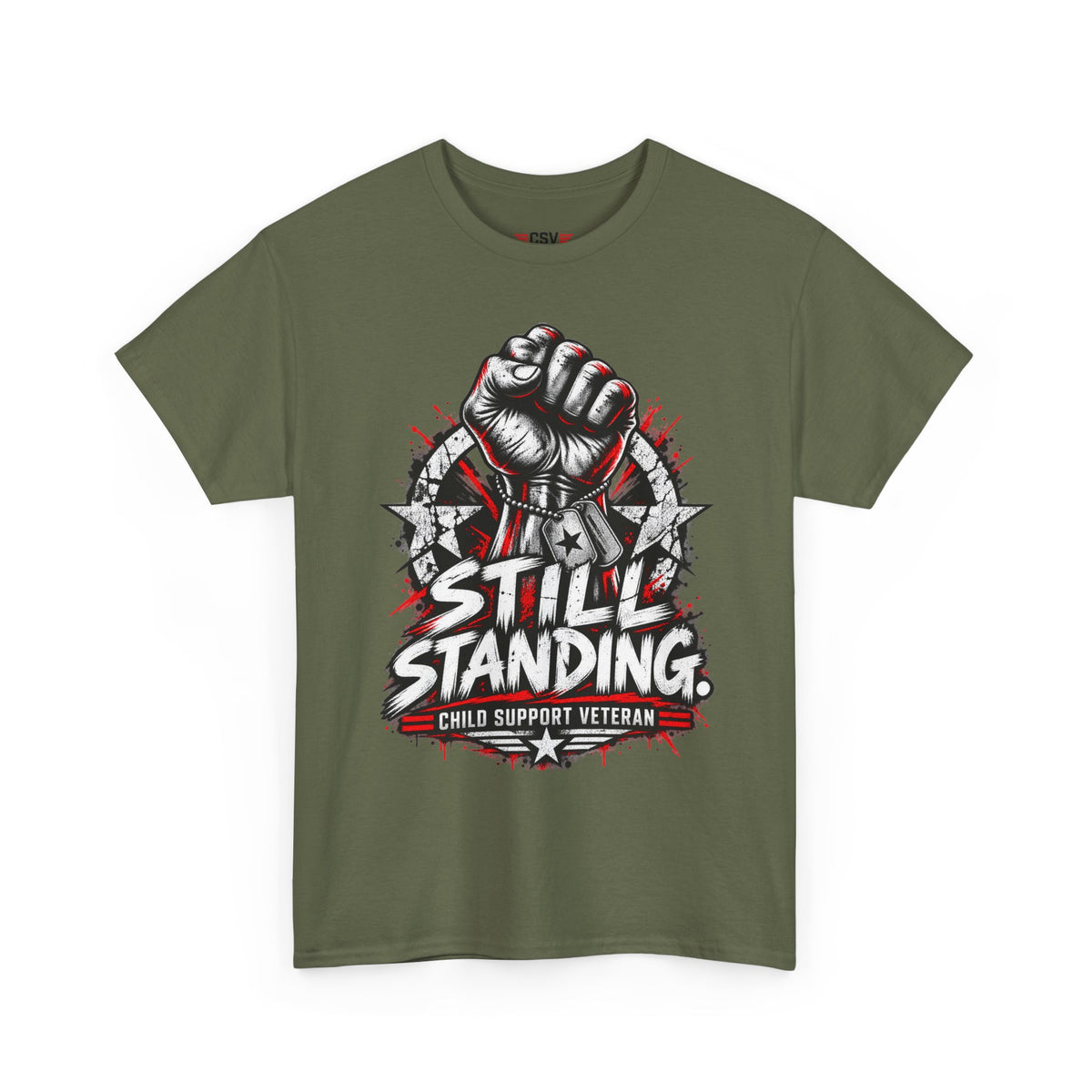Still Standing Child Support Veteran T‑Shirt