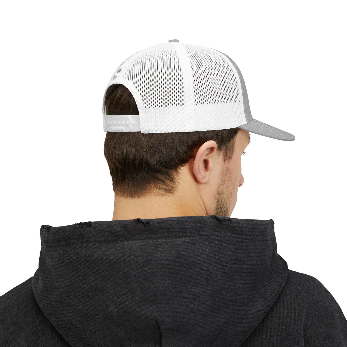 Embroidered Trucker Cap — Retro Winged Logo Snapback