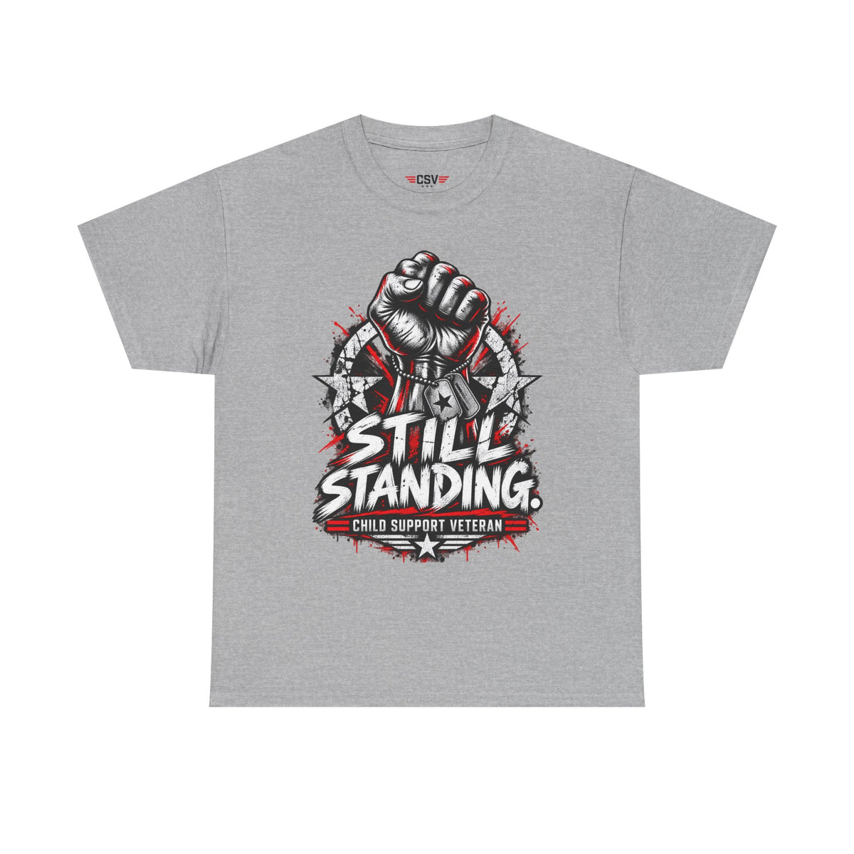 Still Standing Child Support Veteran T‑Shirt