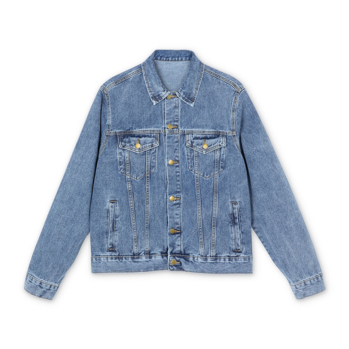 Child Support Veteran Denim Jacket — CSV Back Print Men’s Jean Jacket