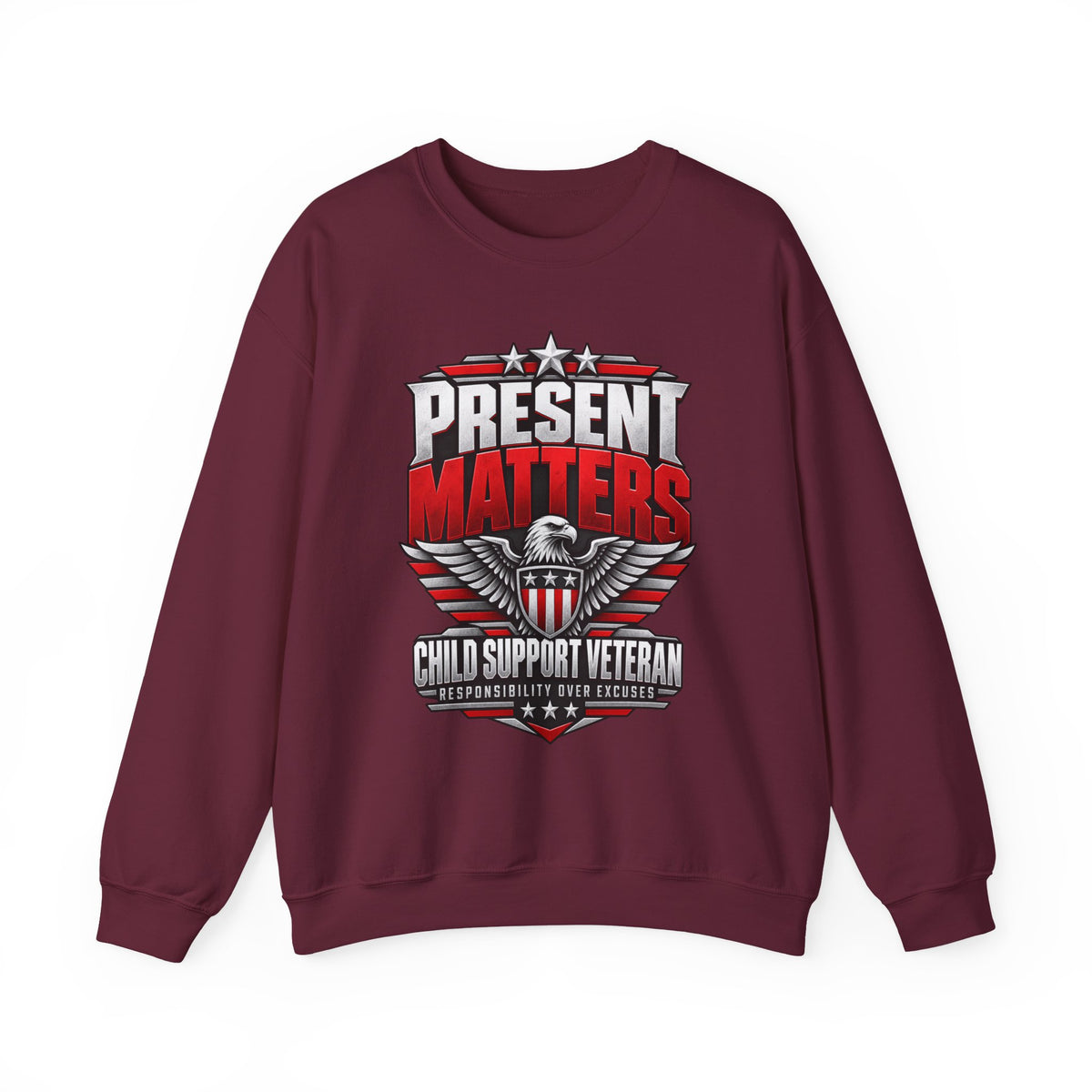 Present Matters Crewneck — Child Support Veteran Sweatshirt