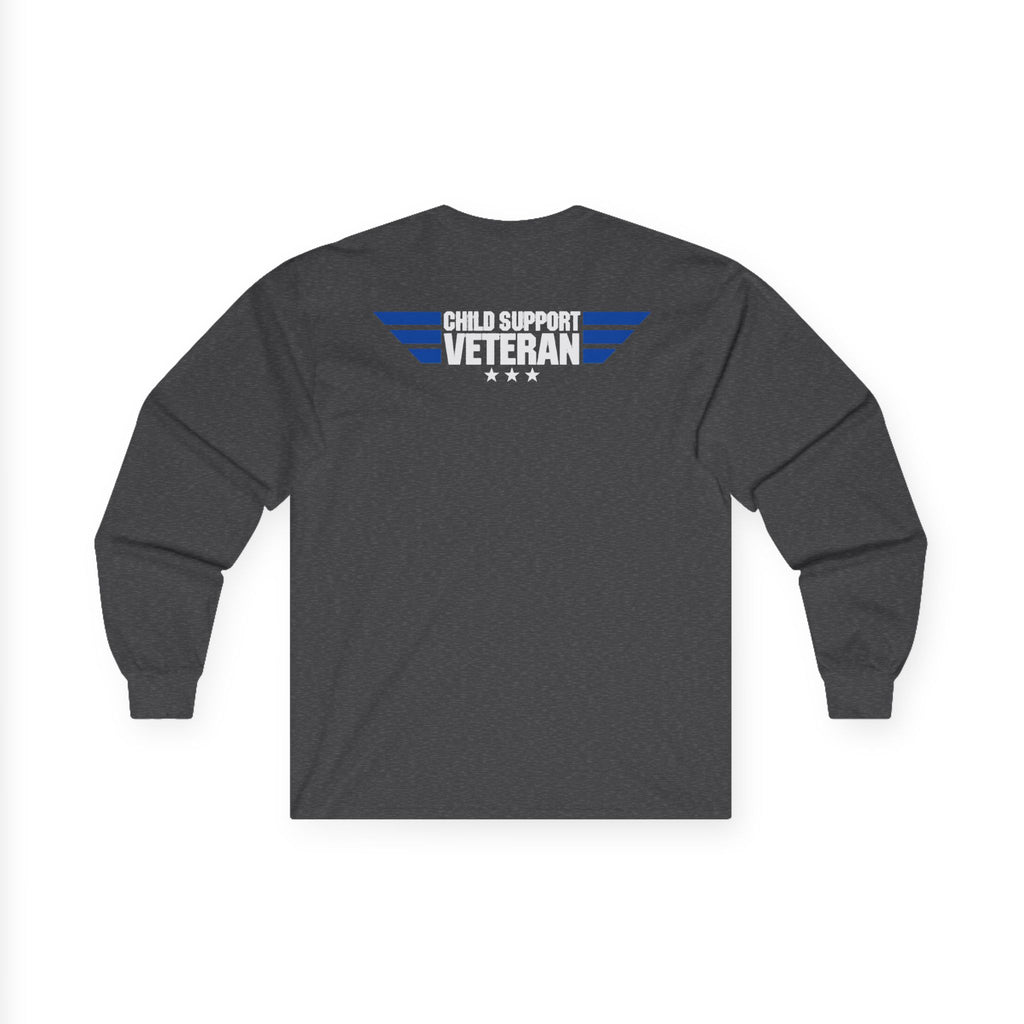 Long Sleeve Tee — Vintage Eagle Graphic “CSV” Patriotic Military Vibe