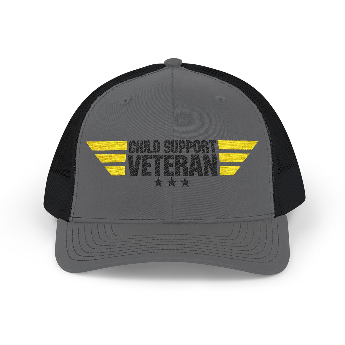 CSV Embroidered Trucker Cap — Retro Winged Logo Snapback