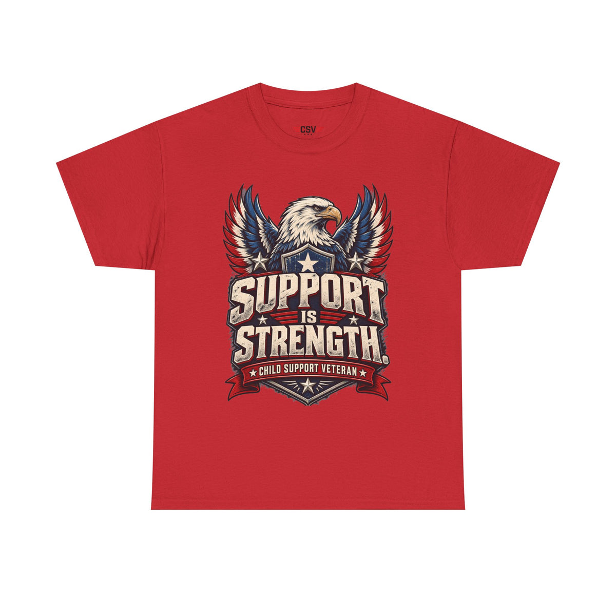 SUPPORT IS STRENGTH  Unisex Heavy Cotton Tee