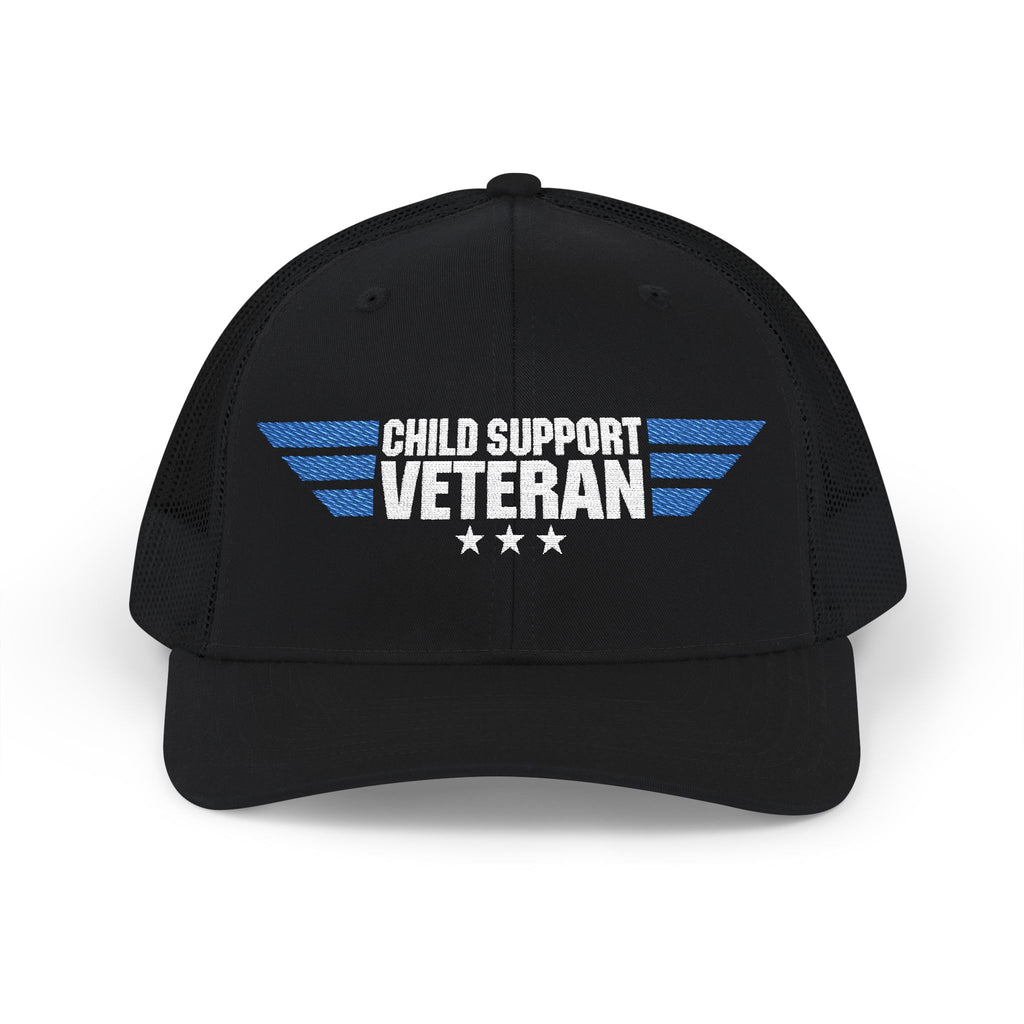 Embroidered Trucker Cap — Retro Winged Logo Snapback