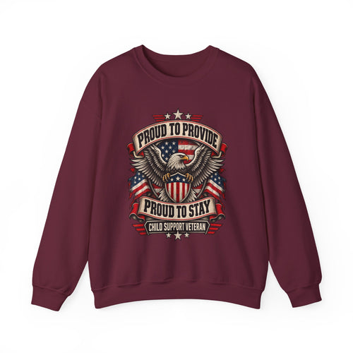 Child Support Veteran Crewneck Sweatshirt — CSV Emblem Pullover