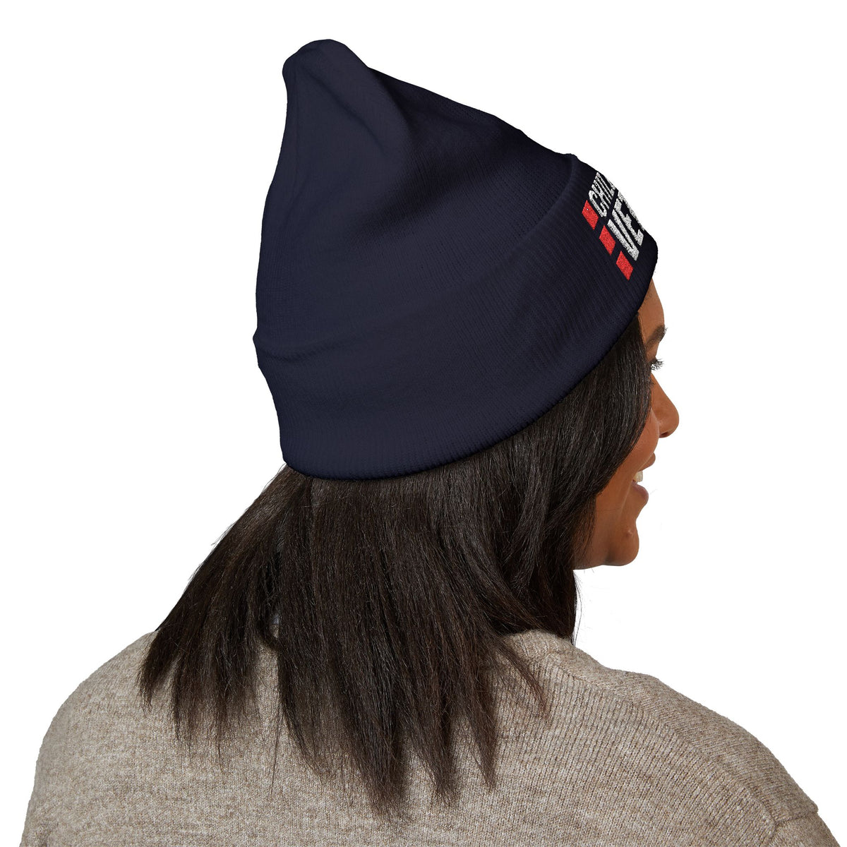 CSV Embroidered Beanie – Classic Cuffed Winter Hat